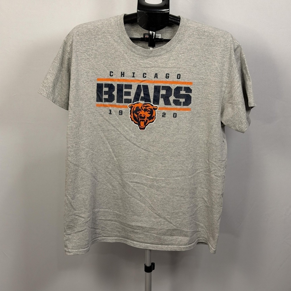 Chicago Bears Shirt Mens Aprox Large Gray NFL Football Graphic Tee Team Apparel - Picture 1 of 7